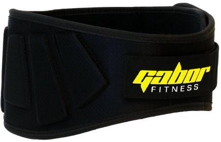 Gabor Fitness 6 Contoured Neoprene Back Support Weight-Lifting Belt