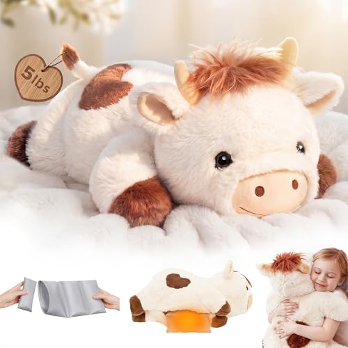 Mewaii 2,3 kg Kuh Kuscheltier, Gewichtskuscheltiere für Erwachsene Kinder