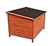 HiCaptain Waterproof Solid Cedar Pet House Deluxe Dog Kennel Universal Fits for Small Medium Large Animals (L:45 x 30.5 x 31.5 Inch, Brown)