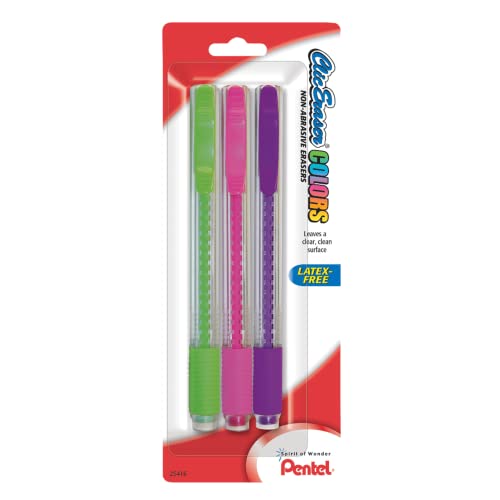 Pentel® Clic Erasers®, Assorted Colors, Pack Of 3 Pricepulse