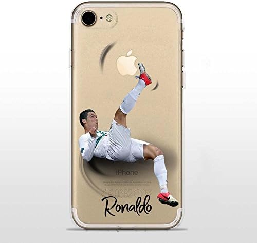 IP7 / IP8 Colorful Jelly Protective Case, Ultra Slim Silicone TPU Transparent Back Cover Case, Soccer Collection, Cristiano Ronaldo CR7, iPhone 7, iPhone 8
