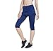 HonourSport Women Cropped Golf Active Skorts Leggings Side Drawstring Running Capri Skirt