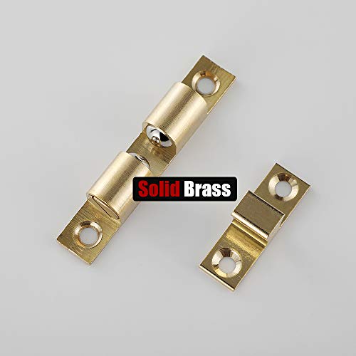 JQK Door Catch, Closet Ball Tension Latch, Solid Brass 4 Pack