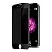 GLASS-M Privacy Screen Protector for iPhone 6s/iPhone 6, Edge to Edge Full Cover Tempered Glass Screen Protector Film, 9H Hardness Case Friendly Protection Shield - Black