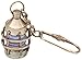 Hampton Nautical  Solid Brass Anchor Lantern Key Chain, 5