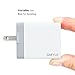 USB Type C Charger, GMYLE 20W USB Dual Ports USB C & A Power Adapter AC Wall Charger for Samsung Galaxy S8, Nexus 6P/5X, Nokia N1, OnePlus 2, Lumia 950 & 950 XL, Google Pixel and More (White)