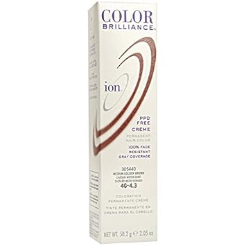 Amazon Com 4g Medium Golden Brown Permanent Creme Hair Color By