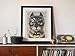 Bat Cat Super Hero Vintage Upcycled Dictionary Art Print - 8x10 inches