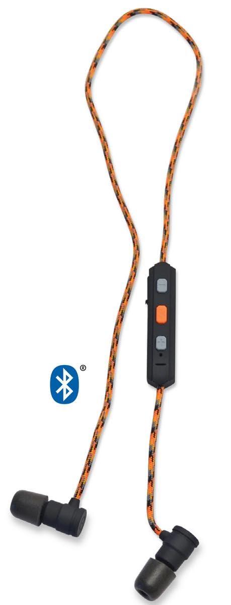 Walker's Flexible Bluetooth Neckband Headset 30 NRR Passive Hearing Protection Earbuds with 12