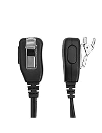 Walkie Talkie Auricular de dos vías de radio, cancelación de ruido, 2 pines, tubo acústico con micrófono compatible con Motorola CLS1410 CLS1110 CP200 GP300 GP2000 T600 T100 T800 (1 paquete)