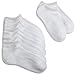 Jefferies Socks Little Girls' Seamless Sport Low Cut Half Cushion Socks (Pack of 6), White,7-8.5 sock size /9-11 shoe size