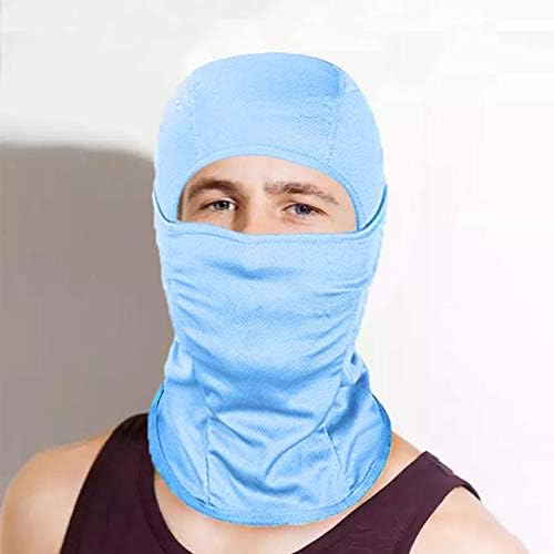 Colorful balaclava face masks for safety during outdoor activities.