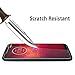 [Updated Version] OMOTON for Moto Z3 / Z3 Play Screen Protector [3 Pack]-[9H Hardness] [Crystal Clear] [Bubble Free]