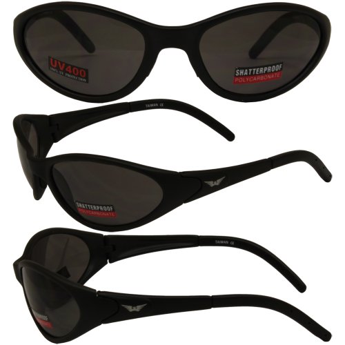 Jaguar Matte Black Frame Sunglasses Smoke Lenses By Global Vision