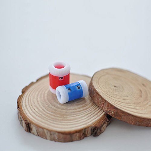 2Pcs Plastic Knit Counter 2 Size Knitting Crochet Stitch Marker Tools - Random Color - Thumbnail 3