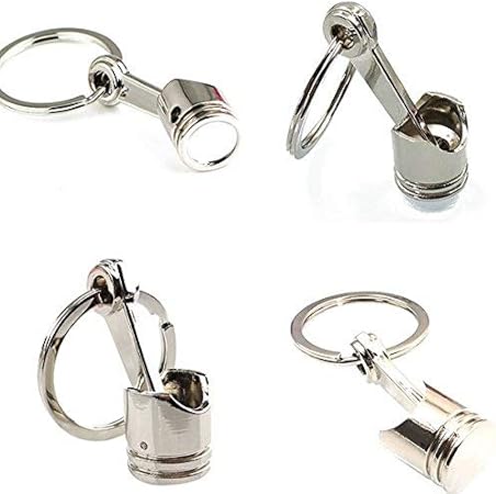 Amazon Teamtop 4枚 ピストン キーホルダー 車 エンジン キーチェーン キーフォブ ユニーク ペンダント 贈り物 キーケース キーホルダー 車 バイク