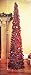 Pop Up Tinsel Tree - Red Christmas Pull Up Tree 5 Feet High