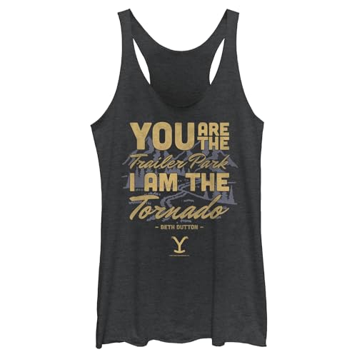Women's Yellowstone Beth Dutton Trailer Park I Am The Tornado Racerback Tank To…