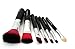 EAWELL Newest 7pcs Black Professional Makeup Cosmetics Brushes Hello Kitty Set Kits With Box