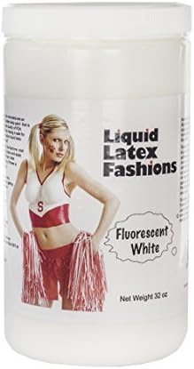 Ammonia Free Liquid Latex Body Paint - 32oz Fluorescent White by Liquid Latex Fashions