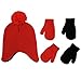 Sesame Street Elmo Hat and 2 Pair Mittens Cold Weather Set, Toddler Boys Age 2-4