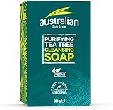 Australian Tea Tree Soap Bar 90g Natural Vegan Cruelty Free Paraben SLS Free view 2