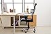 Mesh Office Chair High Back – Padded Leather Headrest Design of Computer Desk Chair with Adjustable Armrest and Lumbar Support Color Black