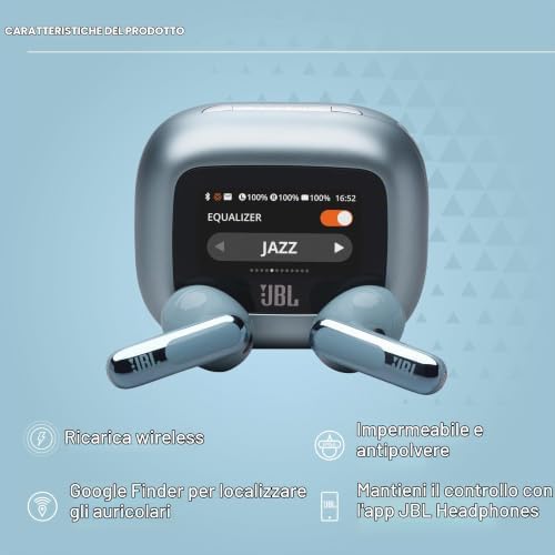 Live Flex 3, Cuffie Wireless Bluetooth, Blu