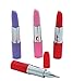 Multiple Girl's Spa Party Favors (12 Tote Bags, 12 Lipstick Tube Shaped Ink Pens, 24 Toe Separators, 12 Emery Boards)
