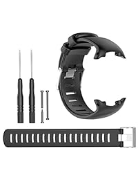 Suunto D4i Correa Banda de Repuesto para Suunto D4, D4i, D4i Novo computadora de buceo de muñeca Watch Se adapta 5.7"-8.6" (145 mm-220 mm) freetools, tornillo Bar pins, Loctite