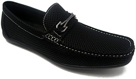 Mecca ME-3004 MAC Men's Slip-On Loafer Driver Shoes,Black-9