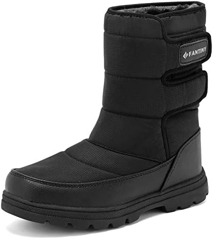 WALUCAN Men and Women's Waterproof Snow Boot Drawstring Cold Weather Boot