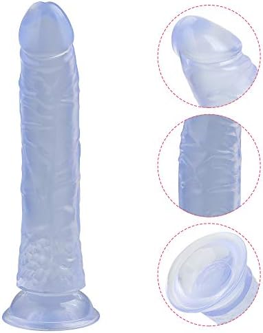 TTQQJJ Women 8.3 Inch Extra Huge Wand for Female,Discreet Package - Blue Transparent - Daxuedasi1.1