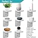 ALLICAVER Outlet Shelf, Power Perch with Built-In Cable Management, A Space Saving Solution for Google Home, Homepod Mini, Smart Speakers, Cellphones, Electric Toothbrush and More (White-standard)