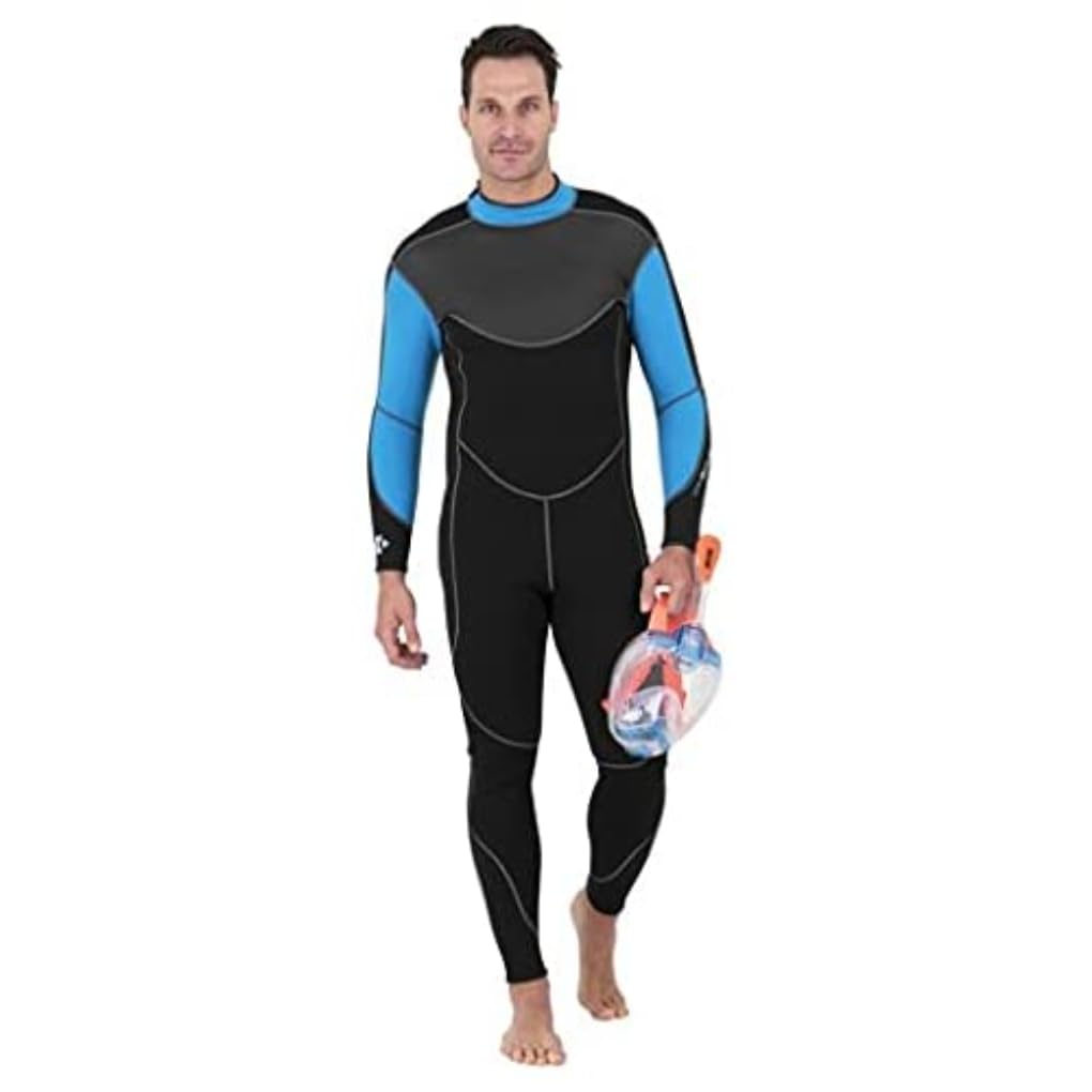 SEAC Sense Long, Men's One-Piece Wetsuit for Snorkeling and Underwater, 3 mm Super Elastic Neoprene