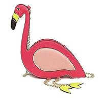 Women Stylish PU Leather Cute Handbag Flamingo Crossbody bag