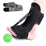 CHARMINER Plantar Fasciitis Night Splint Foot Drop Orthotic Brace, Adjustable Elastic Dorsal Splint, Effective Relief from Plantar Fasciitis Pain, Heel, Arch Foot Pain