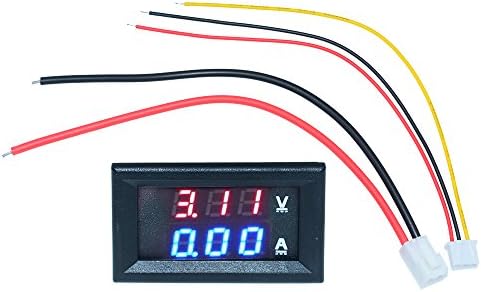 0.28" LED Display DC100V 10A Voltmeter Ammeter Blue/Red LED Volt Meter Gauge Panel