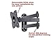 VideoSecu Swingout Tilt TV Wall Mount Bracket Compatible TCL 19 22 23 24 26 27 28 29 32 39 40 inch HD LED Roku Smart TV 28S305 32D100 32S305 32S301 40D100 40S305 40S303 ML12B BWY
