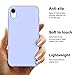 Anuck Case for iPhone XR Case 6.1 inch, Anti-Slip Liquid Silicone Gel Rubber Bumper Case with Soft Microfiber Lining Cushion Slim Hard Shell Shockproof Protective Case Cover - Light Purple