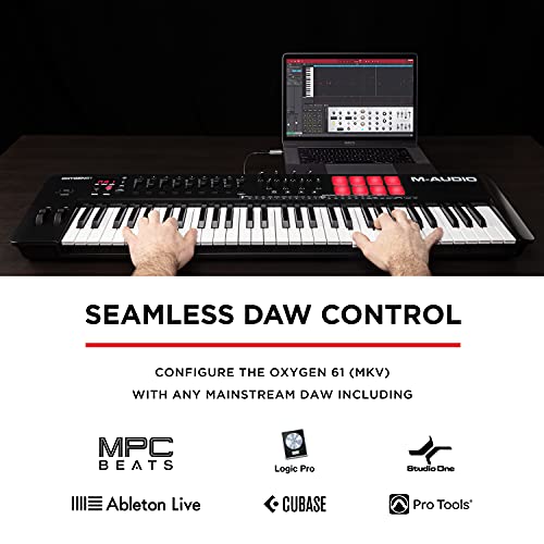 MAudio Oxygen 61 (MKV) 61 Key USB MIDI Keyboard Controller With Beat