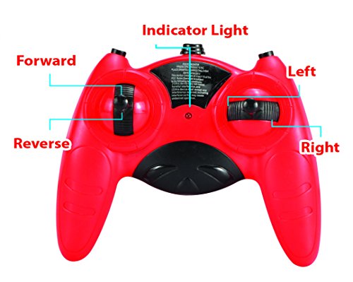 Mindscope Red Hoverquad XL Radio Control RC Stunt Action Light Up LED Vehicle 27 MHz