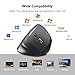VicTsing Ergonomic Mouse, 2.4G Optical Wireless Vertical Mouse with Adjustable DPI 1000/1600/2000/2400, 6 Buttons for PC, Desktop, Laptop(Black)