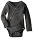 L'ovedbaby Unisex Baby 100% Organic Kimono Bodysuit (Gray, 3-6m)