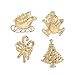 YSD Jewelry Christmas Brooch Pins Set Holiday Brooch Christmas Tree Snowman Xmas Pin Lot Party Favor Christmas Brooch Pin Set Gifts ¡