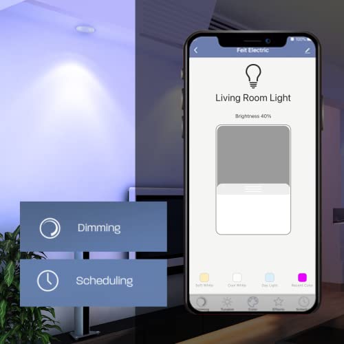 Feit Electric 4 Inch Smart Recessed Light, Color Changing and Tunable