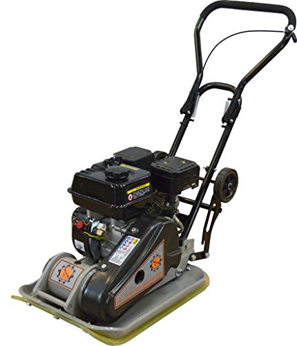 Dirty Hand Tools | 104001 | Vibratory Plate Compactor | 196CC 2,922 Lbs. Force | 21.26 x 16.54 Inch Plate Size | Removable Paving Pad Included