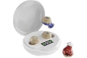 JEWUNO Rechargeable Hearing Aids for Seniors with Hearing Loss,Digital Hearing aid with Smart Noise Reduction chip,Clear Sound Quality and Comfortable Wearing