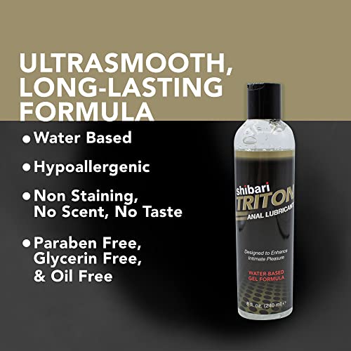 Shibari Triton Premium Anal Lubricant, Personal Lube, WaterBased Gel