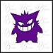 Gengar avatar SMALL Vinyl Car/Laptop Decal